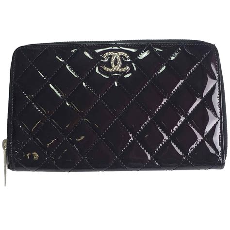 chanel patent leather wallet price|Chanel patent leather flats.